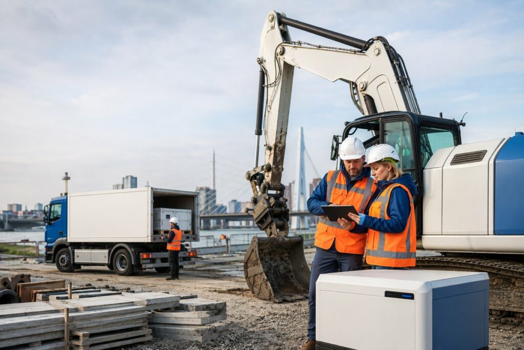 emissieloze bouw plaats